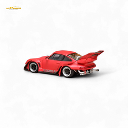 (Pre-Order) Street Weapon RWB 993 NAGINATA RED LIVERY - HIGHER TAIL SINGLE EXHAUST - 1:64 (ONLINE ORDER ONLY)