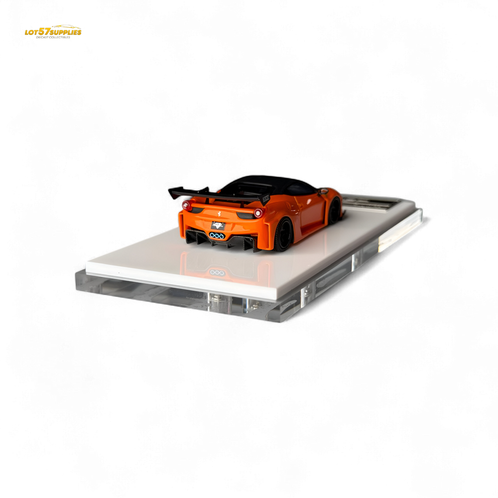 Flame Supercar LB458GT LB Wide-Body - Pearl Orange 1:64 Resin (ONLINE ORDER ONLY)