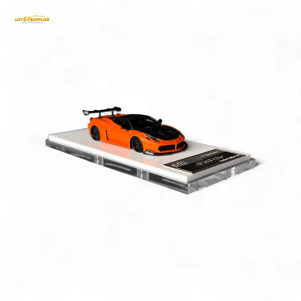 Flame Supercar LB458GT LB Wide-Body - Pearl Orange 1:64 Resin (ONLINE ORDER ONLY)