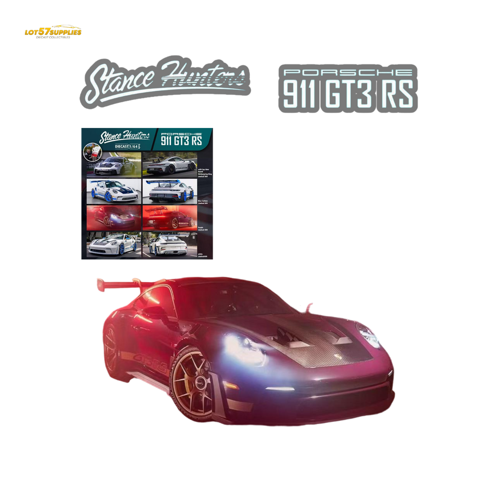 (Pre-Order) Stance Hunters Porsche 911 GT3 RS - Purple 1:64 (ONLINE ORDER ONLY)