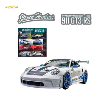 (Pre-Order) Stance Hunters Porsche 911 GT3 RS - White 1:64 (ONLINE ORDER ONLY)