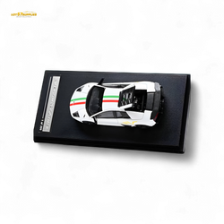 High Rev Model Lamborghini Murcielago LP670-4 SV - White Italian Stripes 1:64 (ONLINE ORDER ONLY)