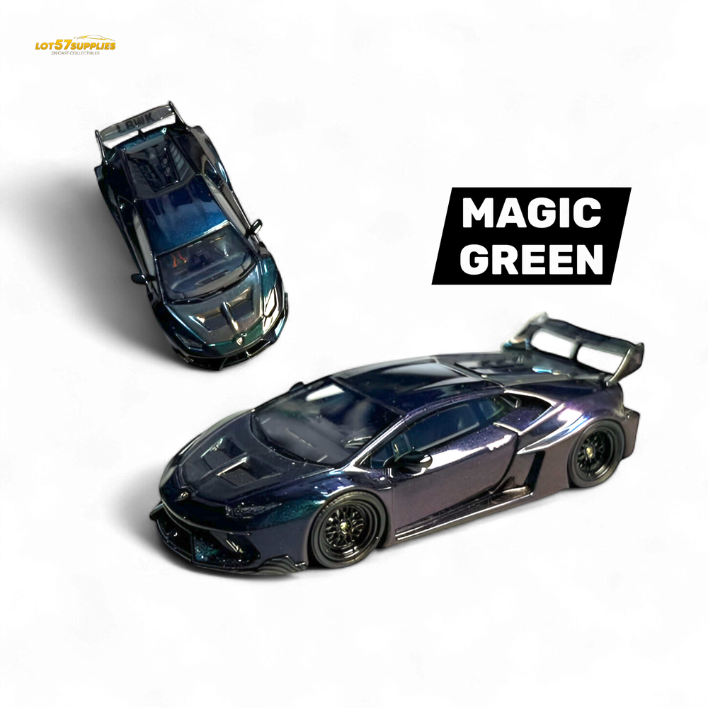 Flame Lamborghini Huracan GT LP610 - Magic Green 1:64 (ONLINE ORDER ONLY)