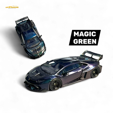 Flame Lamborghini Huracan GT LP610 - Magic Green 1:64 (ONLINE ORDER ONLY)