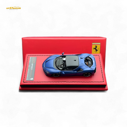 ART Ferrari SF90 Resin - Abu Dhabi Blue Hardtop - 99 Pcs Lim Ed 1:64 (ONLINE ORDER ONLY)