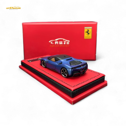 ART Ferrari SF90 Resin - Abu Dhabi Blue Hardtop - 99 Pcs Lim Ed 1:64 (ONLINE ORDER ONLY)