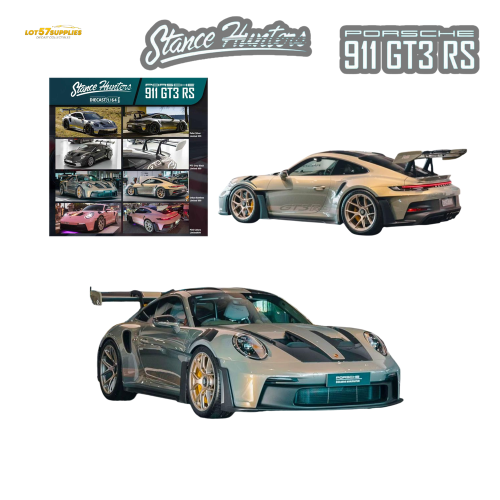 (Pre-Order) Stance Hunters Porsche 911 GT3 RS 992 - Urban Bamboo 1:64 (ONLINE ORDER ONLY)