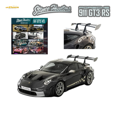 (Pre-Order) Stance Hunters Porsche 911 GT3 RS (992) - PTS Grey Black 1:64 (ONLINE ORDER ONLY)