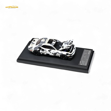 (Pre-Order) Stance Hunters Dodge Challenger SRT Hellcat M90 Arctic Camo White Blue - White Blue 1:64 (ONLINE ORDER ONLY)