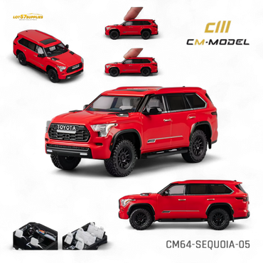 (Pre-Order) CM Model Toyota Sequoia - Red 1:64 (ONLINE ORDER ONLY)