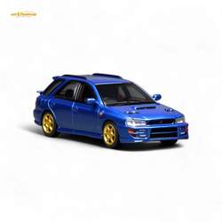 (Pre-Order) Motorhelix Subaru Impreza Wagon WRX STi Version VI - Rally Blue 1:64 (ONLINE ORDER ONLY)