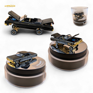 (Pre-Order) Fine Works64 Chevrolet Impala Lowrider - Black / Gold - 1:64 (ONLINE ORDER ONLY)