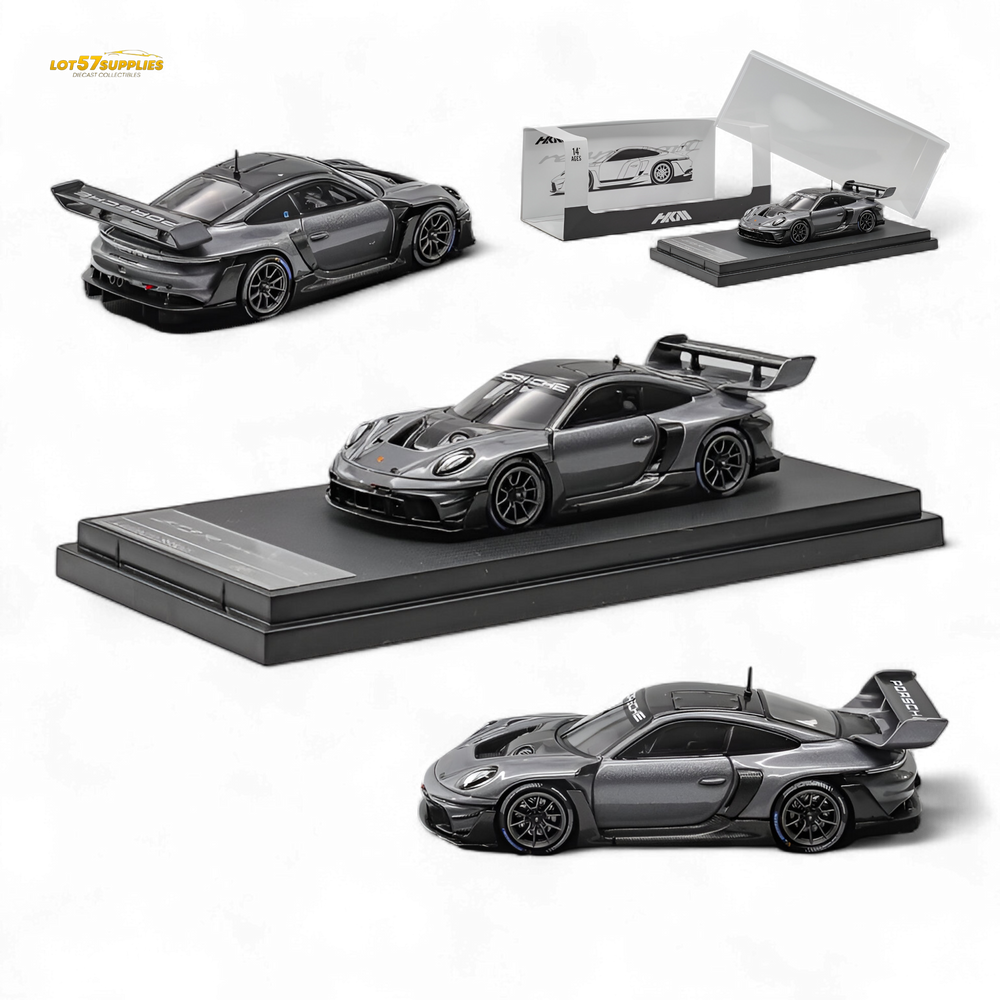 (Pre-Order) HKM 911 GT3 R Rennsport - Grey 1:64 (ONLINE ORDER ONLY)