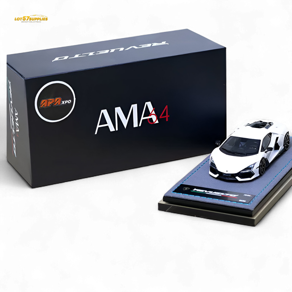 Ama64 Revuelto LB744 - White 2025 Foshan Exhibition 1:64 (ONLINE ORDER ONLY)