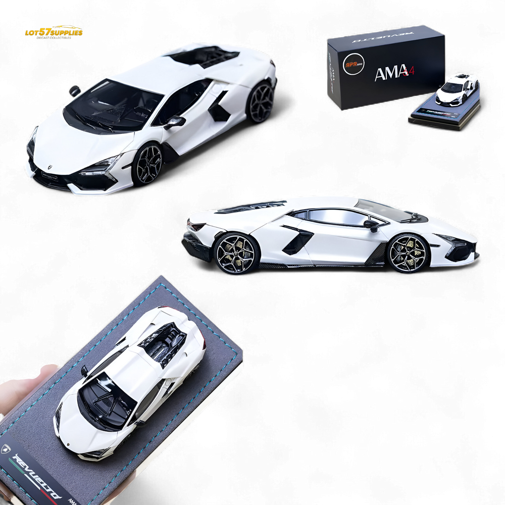 Ama64 Revuelto LB744 - White 2025 Foshan Exhibition 1:64 (ONLINE ORDER ONLY)