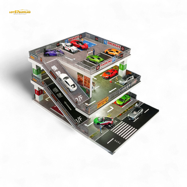 (Pre-Order) Shou Cang Jia Japanese Ramp Parking Lot - Dark Green 1:64 (ONLINE ORDER ONLY)