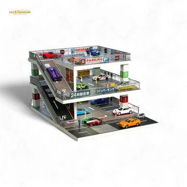 (Pre-Order) Shou Cang Jia Japanese Ramp Parking Lot - Dark Green 1:64 (ONLINE ORDER ONLY)