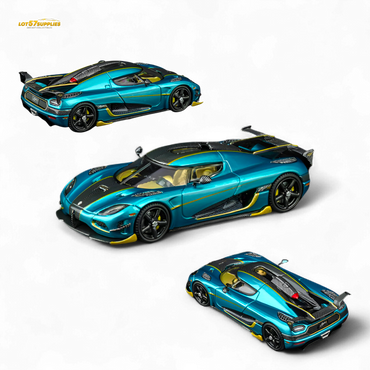 (Pre-Order) TPC Agera RS - Peacock Blue 1:64 (ONLINE ORDER ONLY)