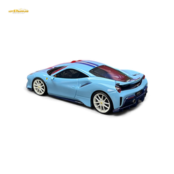 Rotating Wheel 488 Pista - Prata Blue - Foshan Show 2025 1:64 (ONLINE ORDER ONLY)
