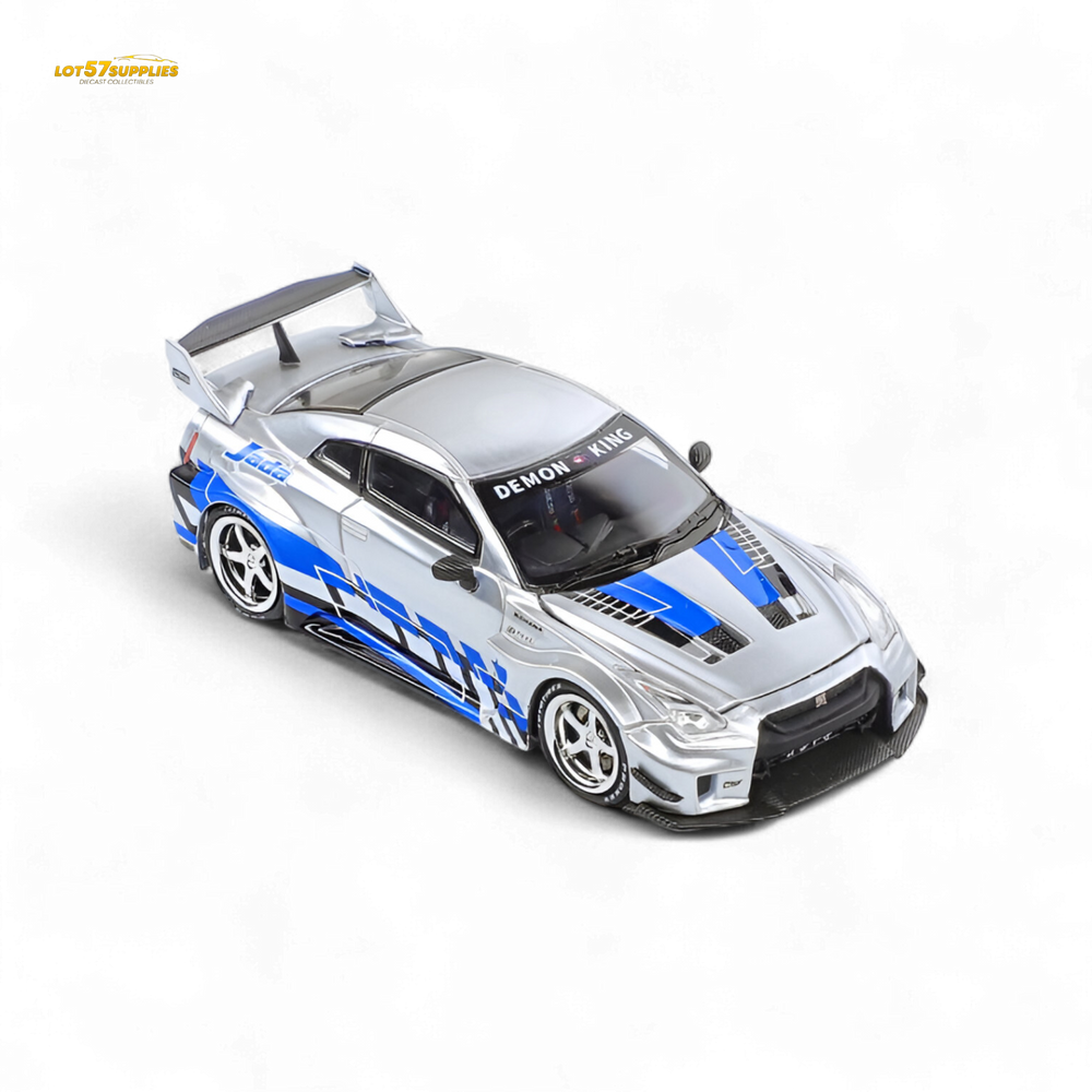 (Pre-Order) Demon King Auto GTR35 RR - Metal Blueberry Livery 1:64 (ONLINE ORDER ONLY)