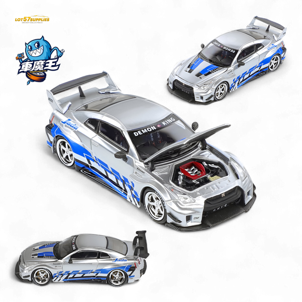 (Pre-Order) Demon King Auto GTR35 RR - Metal Blueberry Livery 1:64 (ONLINE ORDER ONLY)