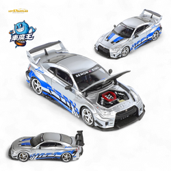 (Pre-Order) Demon King Auto GTR35 RR - Metal Blueberry Livery 1:64 (ONLINE ORDER ONLY)