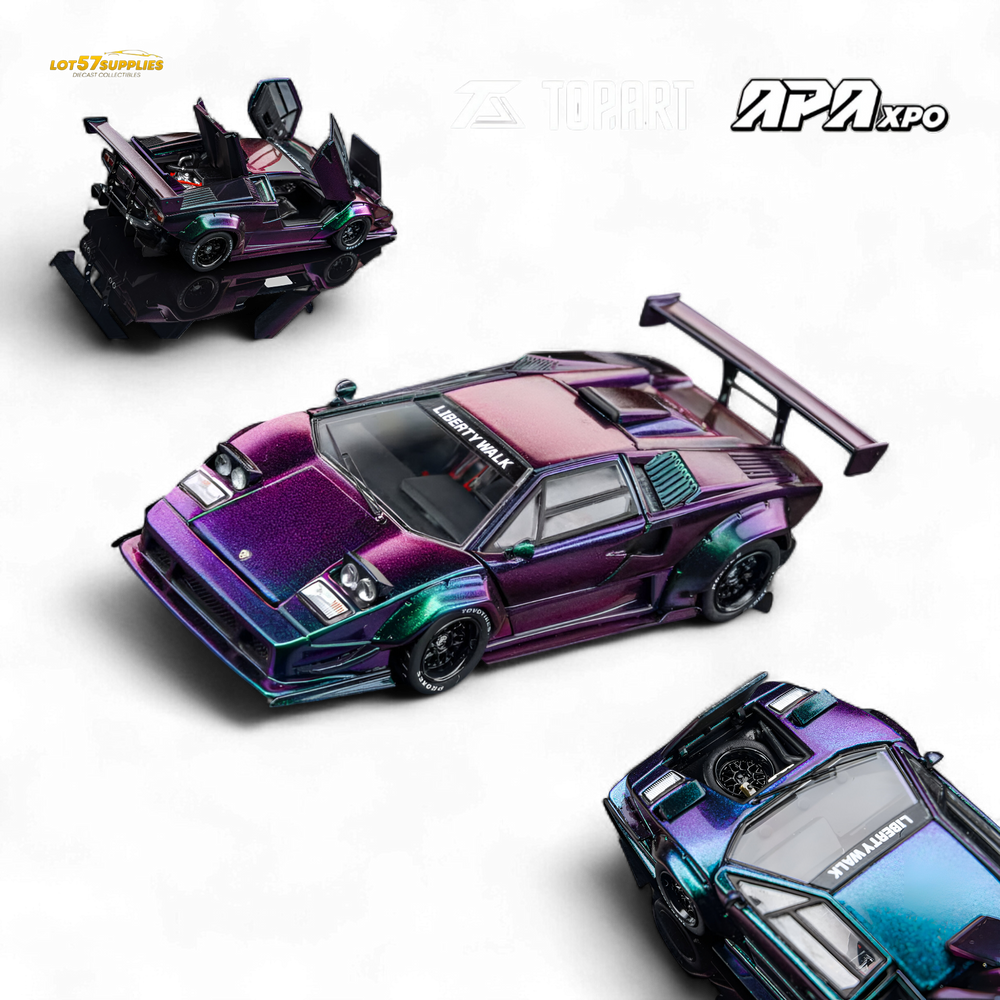 (Pre-Order) Topart Lamborghini Countach Liberty Walk - Chameleon 1:64 (ONLINE ORDER ONLY)