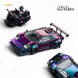 (Pre-Order) Topart Lamborghini Countach Liberty Walk - Chameleon 1:64 (ONLINE ORDER ONLY)