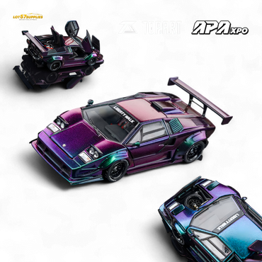 (Pre-Order) Topart Lamborghini Countach Liberty Walk - Chameleon 1:64 (ONLINE ORDER ONLY)