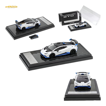 (Pre-Order) LCD Lamborghini Huracan STO - White 1:64 (ONLINE ORDER ONLY)