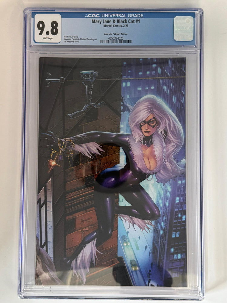 Mary Jane & Black Cat #1 CGC 9.8 Blue Label Anacleto Exclusive Var (ONLINE ORDER ONLY)