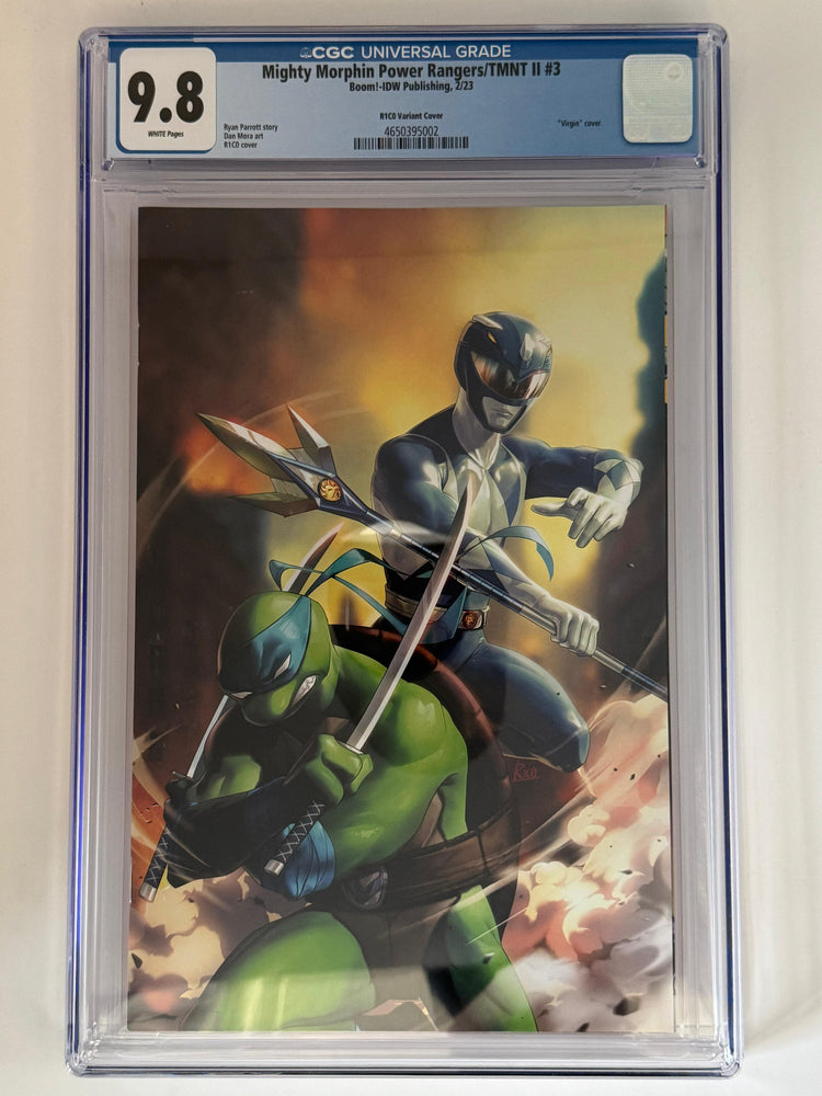 Mighty Morphin Power Rangers/TMNT II #3 CGC 9.8 Blue Label R1C0 Exclusive Var (ONLINE ORDER ONLY)