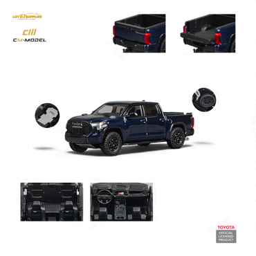 (Pre-Order) CM MODEL Toyota Tundra - Metallic Blue 1:64 (ONLINE ORDER ONLY)