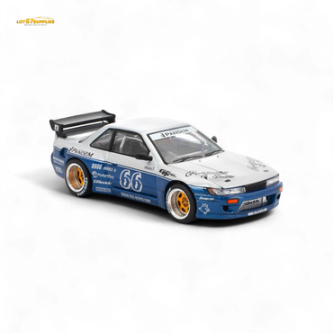 (Pre-Order) poprace PANDEM SILVIA S13 MOONTECH - BLUE 1/64 (ONLINE ORDER ONLY)