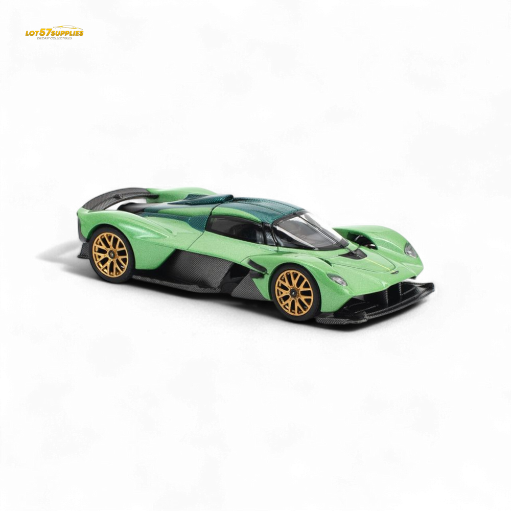 (Pre-Order) poprace ASTON MARTIN VALKYRIE - IRIDESCENT EMERALD 1/64 (ONLINE ORDER ONLY)