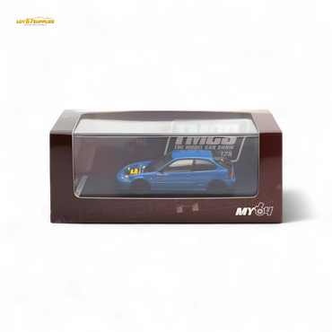 (Pre-Order) Motorhelix Honda Civic EK9 Malaysia Limited Edition - Blue 1:64 (Online Order Only)
