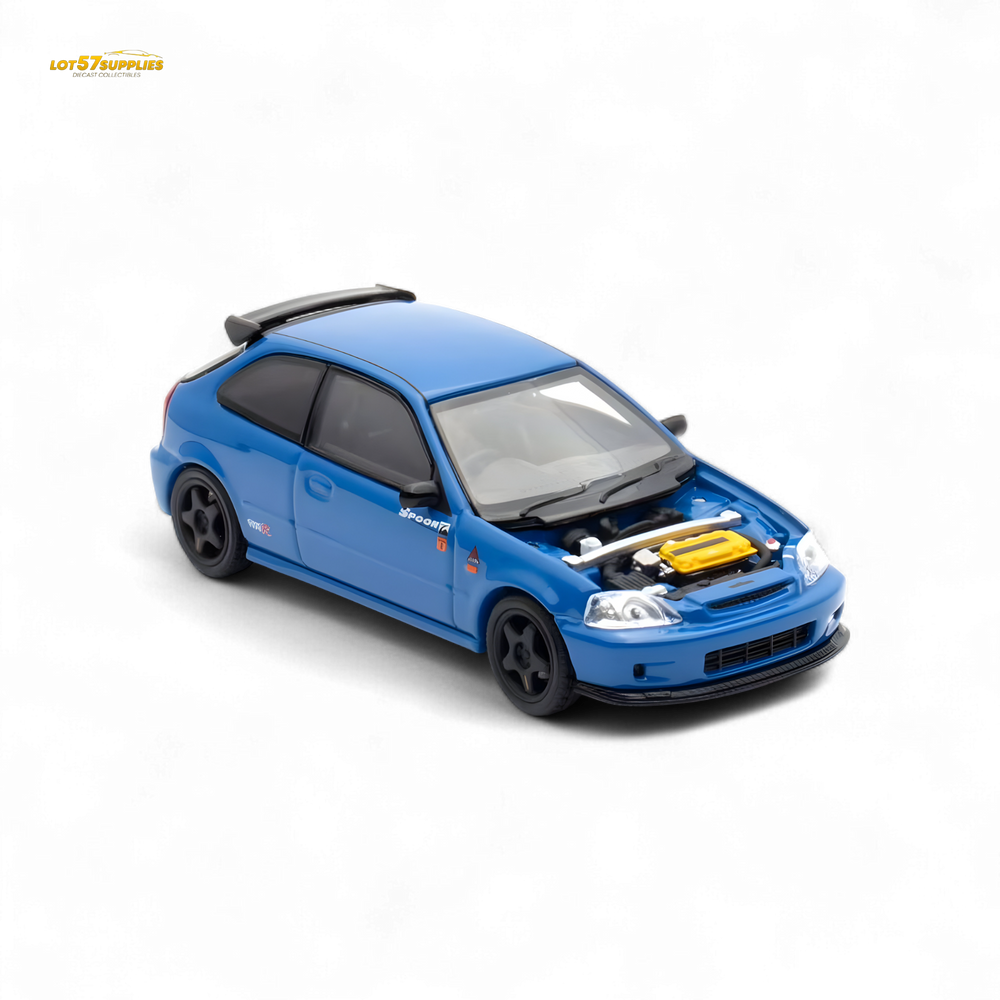 (Pre-Order) Motorhelix Honda Civic EK9 Malaysia Limited Edition - Blue 1:64 (Online Order Only)