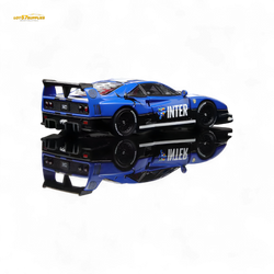 (Pre-Order) Demon King Auto F40 LB-Works Wide-Body Gull Wing Gate Modified - Inter Milan Livery 1:64 (ONLINE ORDER ONLY)