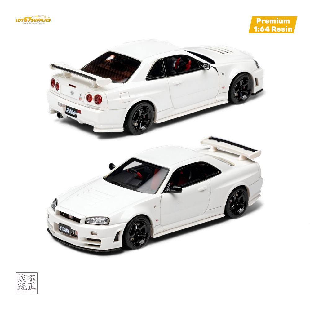 Car's Lounge Skyline GT-R R34 NISMO Z-TUNE - Pearl White 1:64 (ONLINE ORDER ONLY)