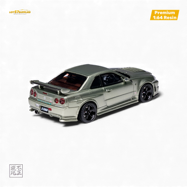 Car's Lounge Skyline GT-R R34 NISMO Z-TUNE - Millenium Jade 1:64 (ONLINE ORDER ONLY)
