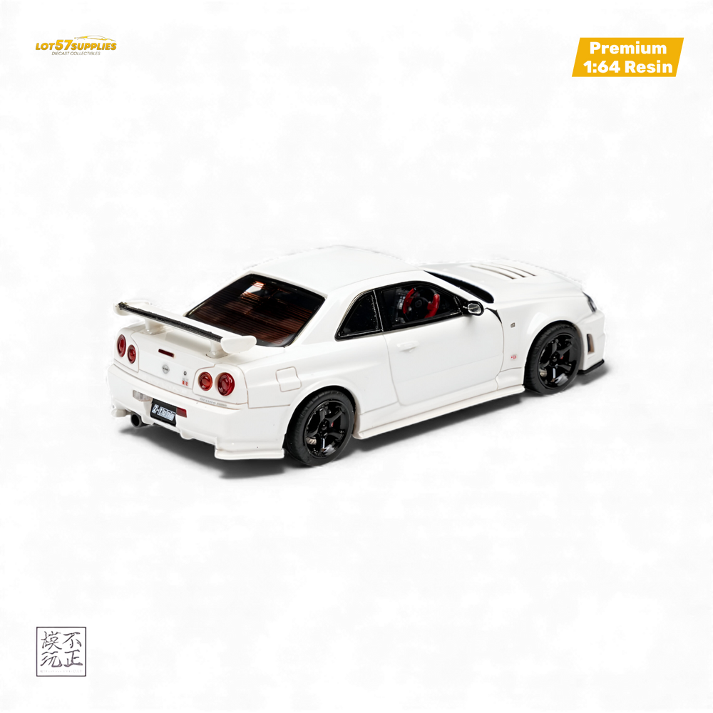 Car's Lounge Skyline GT-R R34 NISMO Z-TUNE - Pearl White 1:64 (ONLINE ORDER ONLY)