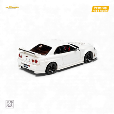 Car's Lounge Skyline GT-R R34 NISMO Z-TUNE - Pearl White 1:64 (ONLINE ORDER ONLY)