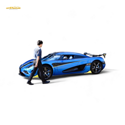 (Pre-Order) Guo Ji Agera RS - Blue Full Carbon 1/64 (ONLINE ORDER ONLY)