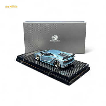 (Pre-Order) Rotating Wheel Rowen Aventador S - Ice Blue 1/64 (ONLINE ORDER ONLY)