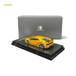 (Pre-Order) Rotating Wheel Rowen Aventador S - Pearl Yellow 1/64 (ONLINE ORDER ONLY)