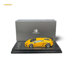 (Pre-Order) Rotating Wheel Rowen Aventador S - Pearl Yellow 1/64 (ONLINE ORDER ONLY)