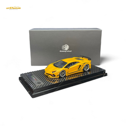 (Pre-Order) Rotating Wheel Rowen Aventador S - Pearl Yellow 1/64 (ONLINE ORDER ONLY)