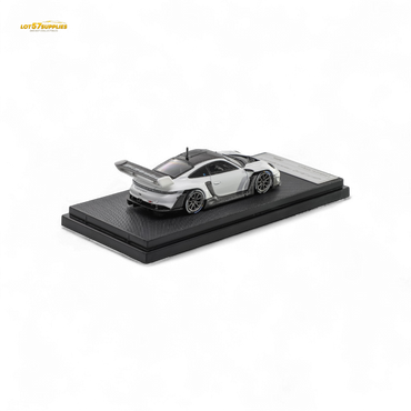 (Pre-Order) HKM 911 (992) GT3 R Rennsport - White/Carbon Hood 1:64 (ONLINE ORDER ONLY)