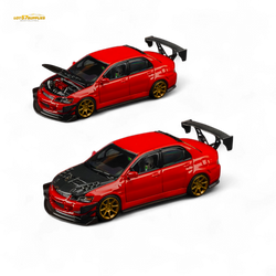 (Pre-Order) Findclassically Mitsubishi 9th Generation - Red - Carbon Hood 1:64 (ONLINE ORDER ONLY)