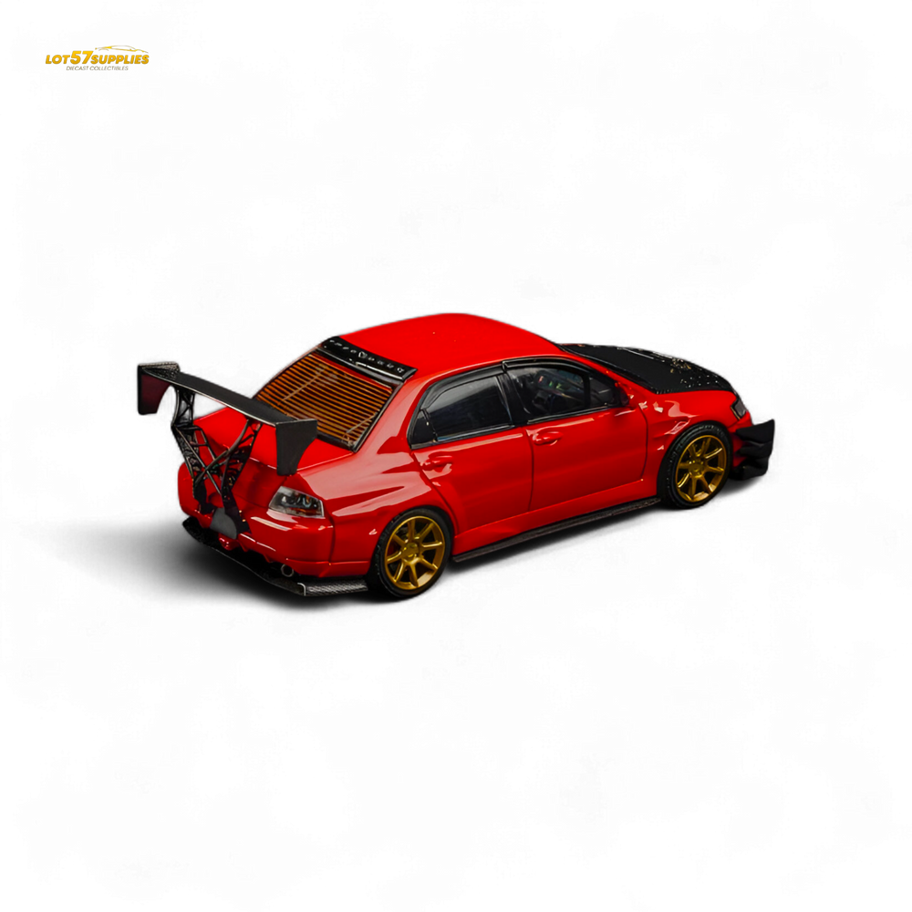 (Pre-Order) Findclassically Mitsubishi 9th Generation - Red - Carbon Hood 1:64 (ONLINE ORDER ONLY)